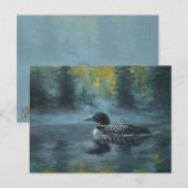Loonell - Loon-Ente Postkarte (Vorne/Hinten)