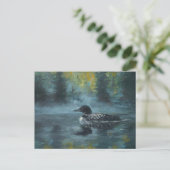Loonell - Loon-Ente Postkarte (Stehend Vorderseite)