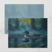 Loonell - Loon Ente Postkarte (Vorne/Hinten)