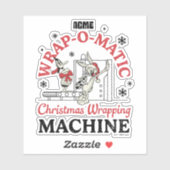 LOONEY TUNES™ | ACME Wrap-O-Matic Wrapping Machine Aufkleber (Blatt)