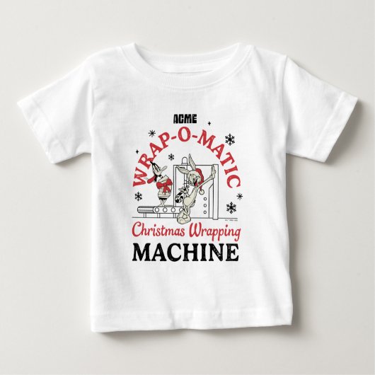 LOONEY TUNES™ | ACME Wrap-O-Matic Wrapping Machine Baby T-shirt (Vorderseite)