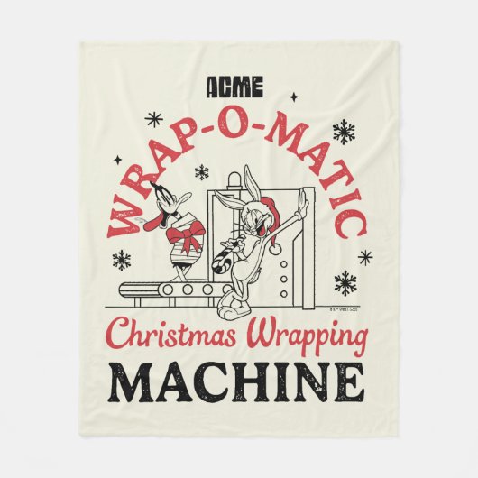 LOONEY TUNES™ | ACME Wrap-O-Matic Wrapping Machine Fleecedecke (Vorderseite)