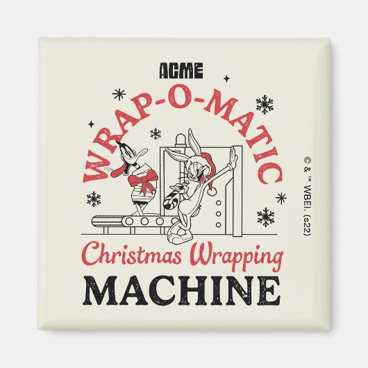 LOONEY TUNES™ | ACME Wrap-O-Matic Wrapping Machine Magnet (Vorne)