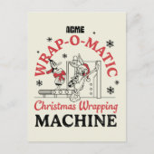 LOONEY TUNES™ | ACME Wrap-O-Matic Wrapping Machine Postkarte (Vorderseite)