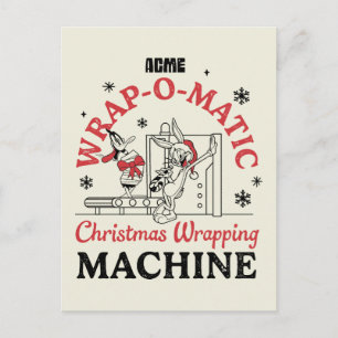 LOONEY TUNES™   ACME Wrap-O-Matic Wrapping Machine Postkarte