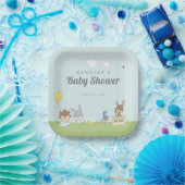 LOONEY TUNES™ Babydusche Pappteller (Party)