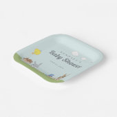 LOONEY TUNES™ Babydusche Pappteller (Gewinkelt)