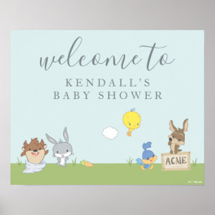 LOONEY TUNES™ Babydusche Willkommen Poster