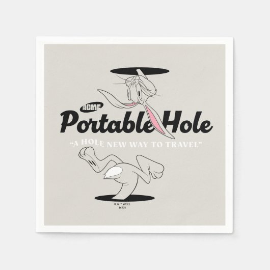 LOONEY TUNES™ | BUGS BUNNY™ ACME Portable Hole Serviette (Vorderseite)