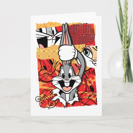 LOONEY TUNES™ | BUGS BUNNY™ Pop-up Graphic Karte (Vorderseite)