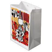 LOONEY TUNES™ | BUGS BUNNY™ Pop-up Graphic Mittlere Geschenktüte (Rückseite Schrägansicht)