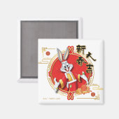 LOONEY TUNES™ | BUGS BUNNY™ Spring Fortune Magnet (Vorderseite/Rückseite)