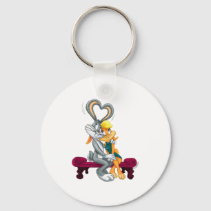 Looney Tunes Bugs und Lola Hearts Valentinstag  Schlüsselanhänger