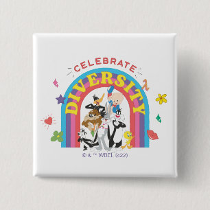 LOONEY TUNES™ - Celebrate Diversity Pride Rainbow Button