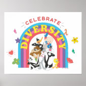 LOONEY TUNES™ - Celebrate Diversity Pride Rainbow Poster (Vorne)