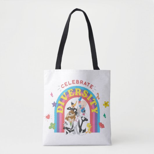 LOONEY TUNES™ - Celebrate Diversity Pride Rainbow Tasche (Vorderseite)