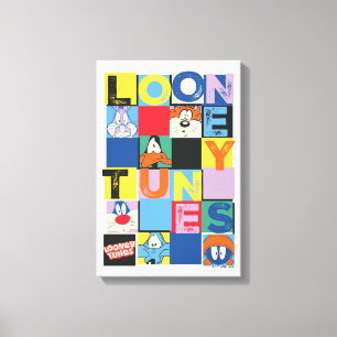 LOONEY TUNES™ Character Checker Blocks Leinwanddruck