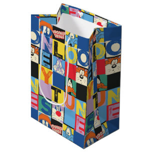 LOONEY TUNES™ Character Checker Blocks Mittlere Geschenktüte