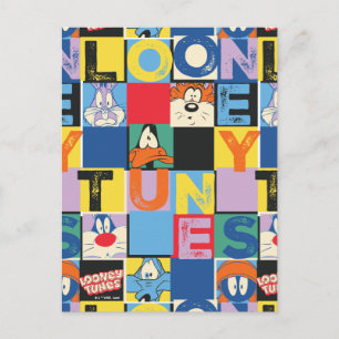 LOONEY TUNES™ Character Checker Blocks Postkarte