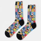 LOONEY TUNES™ Character Checker Blocks Socken (Linkes Detail)