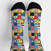 LOONEY TUNES™ Character Checker Blocks Socken (Oben)