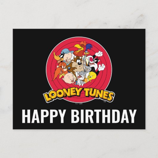 LOONEY TUNES™ Character Logo Postkarte (Vorderseite)