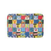LOONEY TUNES™ Character Schachbrett Blocks Badematte (Vorderseite)