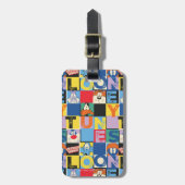 LOONEY TUNES™ Character Schachbrett Blocks Gepäckanhänger (Vorderseite vertikal)