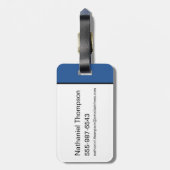 LOONEY TUNES™ Character Schachbrett Blocks Gepäckanhänger (Rückseite vertikal)