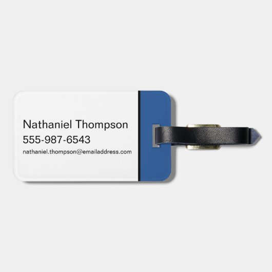 LOONEY TUNES™ Character Schachbrett Blocks Gepäckanhänger (Rückseite horizontal)