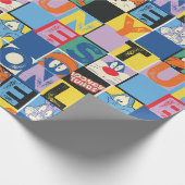 LOONEY TUNES™ Character Schachbrett Blocks Geschenkpapier (Ecke)