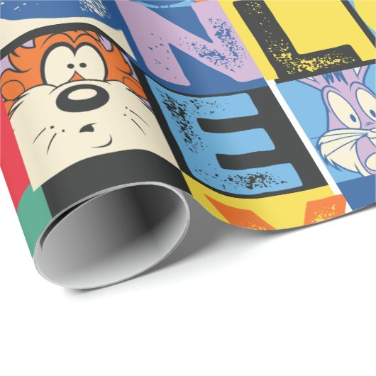 LOONEY TUNES™ Character Schachbrett Blocks Geschenkpapier (Rolleneckpunkt)