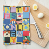 LOONEY TUNES™ Character Schachbrett Blocks Geschirrtuch (Viertel Falte)