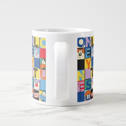 LOONEY TUNES™ Character Schachbrett Blocks Jumbo-Tasse (Rückseite)