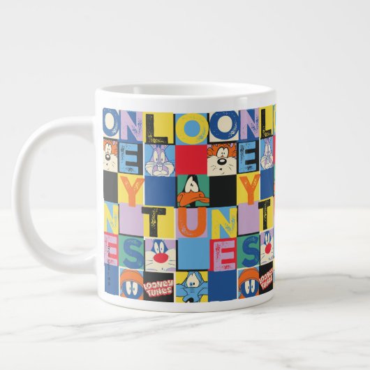 LOONEY TUNES™ Character Schachbrett Blocks Jumbo-Tasse (Links)
