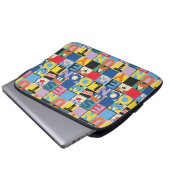 LOONEY TUNES™ Character Schachbrett Blocks Laptopschutzhülle (Vorne Knopf)