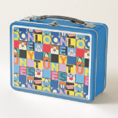 LOONEY TUNES™ Character Schachbrett Blocks Metall Brotdose (Vorderseite)