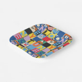 LOONEY TUNES™ Character Schachbrett Blocks Pappteller (Gewinkelt)