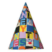 LOONEY TUNES™ Character Schachbrett Blocks Partyhütchen (Vorderseite)