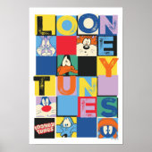 LOONEY TUNES™ Character Schachbrett Blocks Poster (Vorne)