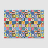 LOONEY TUNES™ Character Schachbrett Blocks Seidenpapier (Vorderseite)