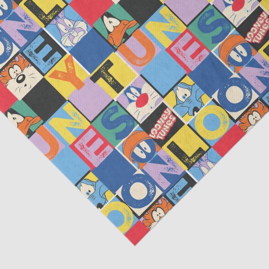 LOONEY TUNES™ Character Schachbrett Blocks Seidenpapier (Ausschnitt)