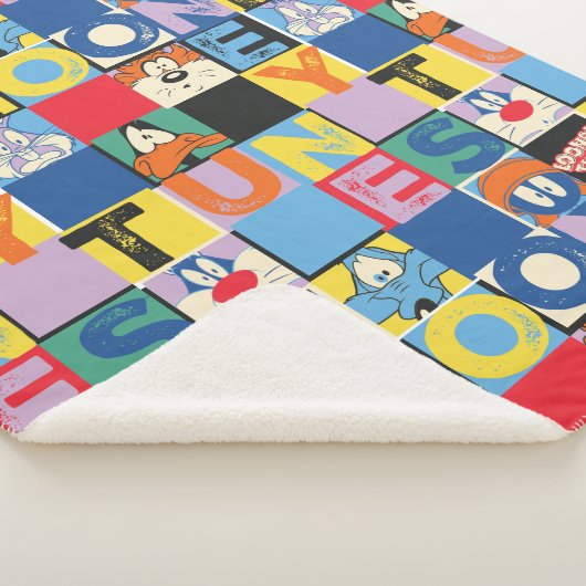 LOONEY TUNES™ Character Schachbrett Blocks Sherpadecke (3/4)