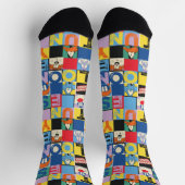 LOONEY TUNES™ Character Schachbrett Blocks Socken (Oben)