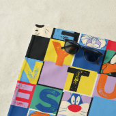 LOONEY TUNES™ Character Schachbrett Blocks Strandtuch (Beispiel)