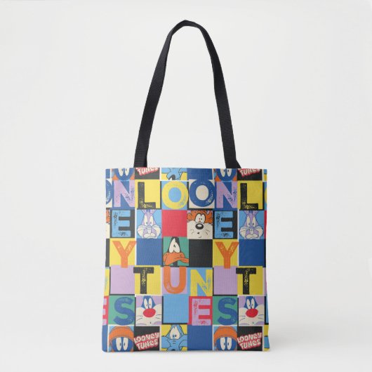 LOONEY TUNES™ Character Schachbrett Blocks Tasche (Vorderseite)