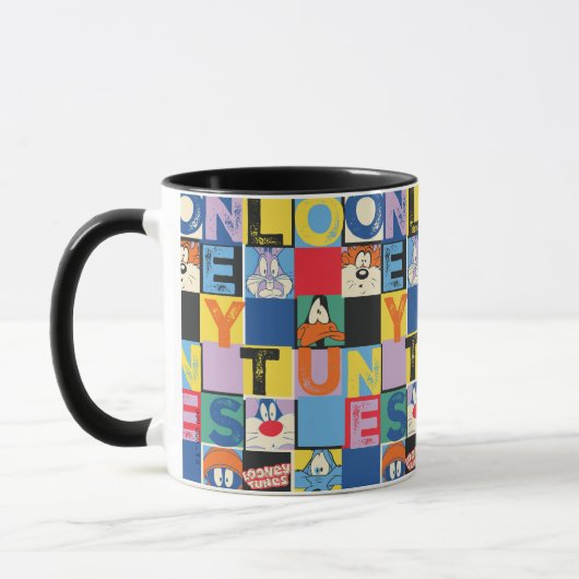 LOONEY TUNES™ Character Schachbrett Blocks Tasse (Links)