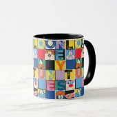 LOONEY TUNES™ Character Schachbrett Blocks Tasse (VorderseiteRechts)