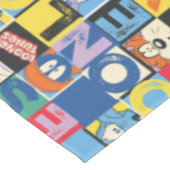 LOONEY TUNES™ Character Schachbrett Blocks Tischdecke (Schrägansicht)
