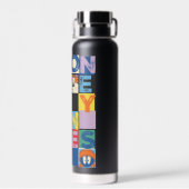LOONEY TUNES™ Character Schachbrett Blocks Trinkflasche (Rückseite)